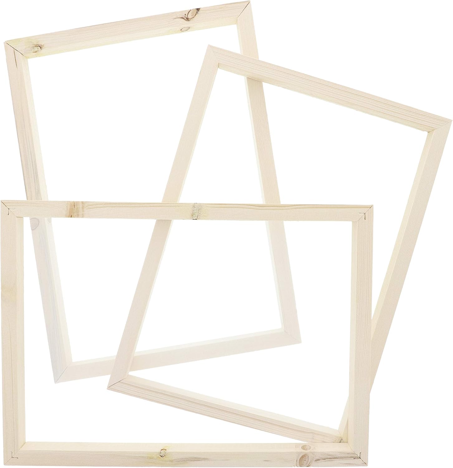 Bright Creations 3Pack Natural Wooden Screen Printing Frame, 10 x 14