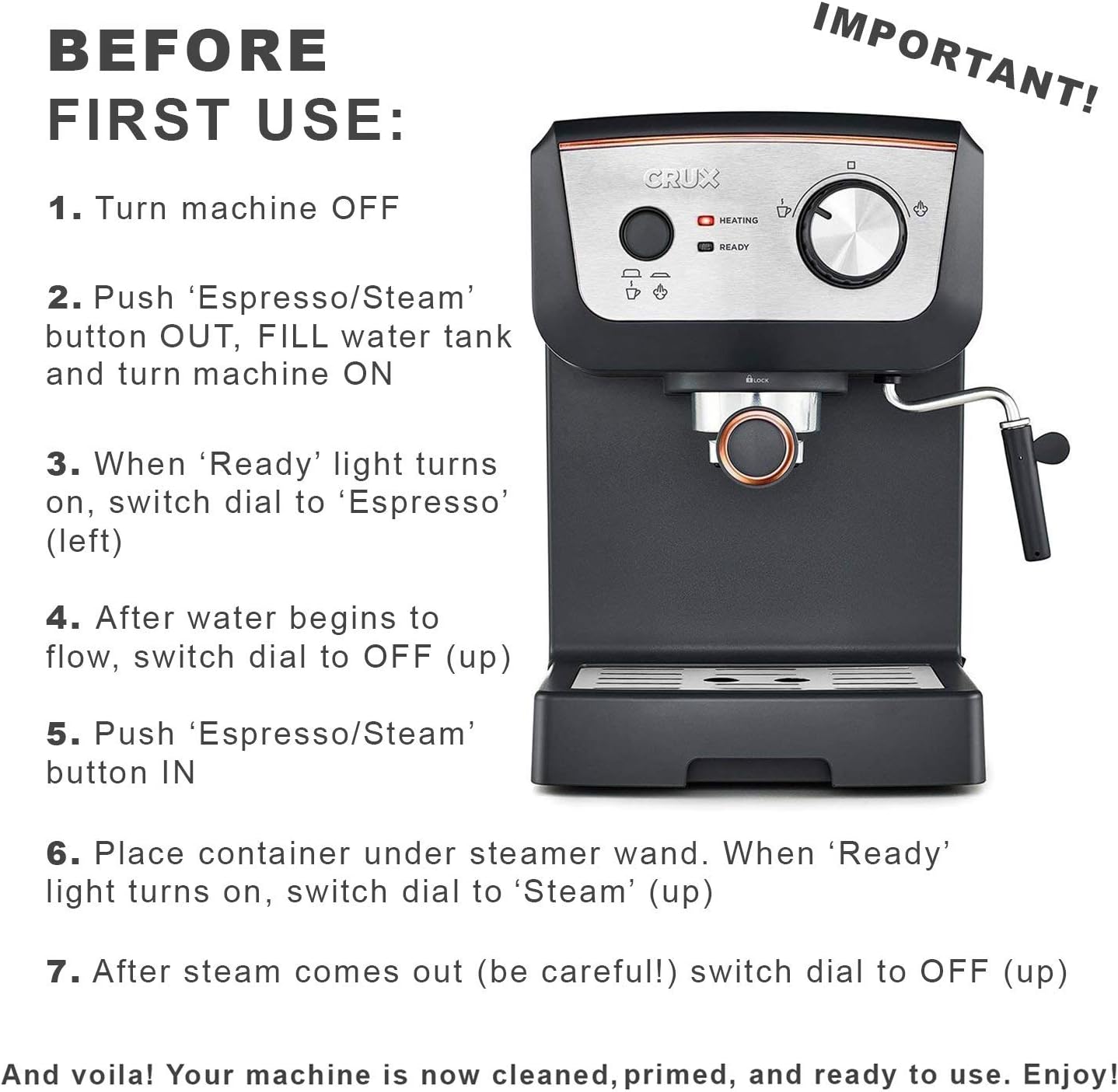 Crux Espresso Machine Clearance, 55 