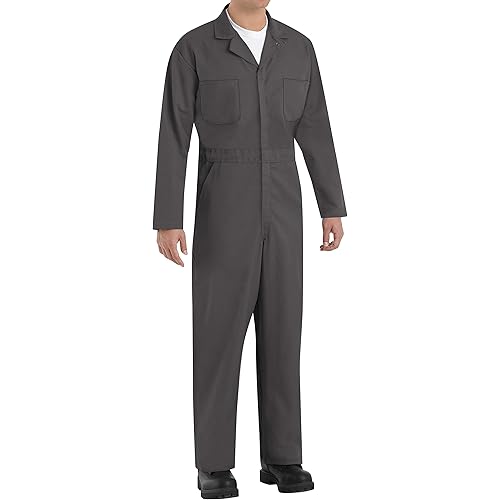 Red Kap Men's Long Sleeve Twill Action Back Coverall