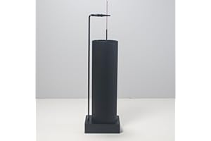 CODINOO Incense Holder for Sticks,Incense Burner Holder,Modern Incense Holder for Stick with Glass Ash Catcher,Insence-Stick Holder [Anti-Ash Flying] for Yoga Spa (Upside Down Full Black)