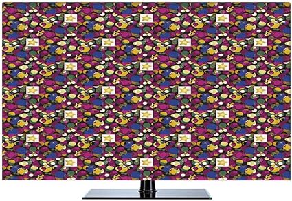 Amazon Com Abstract 37 Inch Indoor Tv Cover Mix Forms With Stars