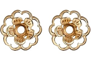 Flower Earring Jackets in Gold Plated