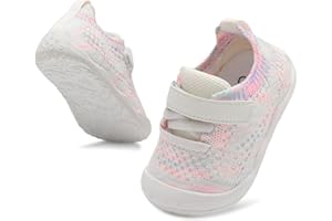 LeIsfIt Baby Shoes Girls Boys First Walking Shoes Infant Sneakers Crib Shoes Lightweight Non-Slip Shoes