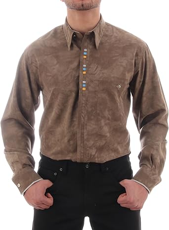 H.K.Mandel - Camisa casual - con botones - Básico - para hombre Kaki/batik M: Amazon.es: Ropa y accesorios