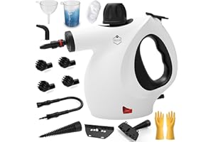 FANLILING Pressurized Upgraded Handheld Steam Cleaner for Home with 13 pcs Accessories, Chemical-Free Multi-Purpose 450ML Steamer for Cleaning Car, Furniture, Floor, Tile Grout and Home Use