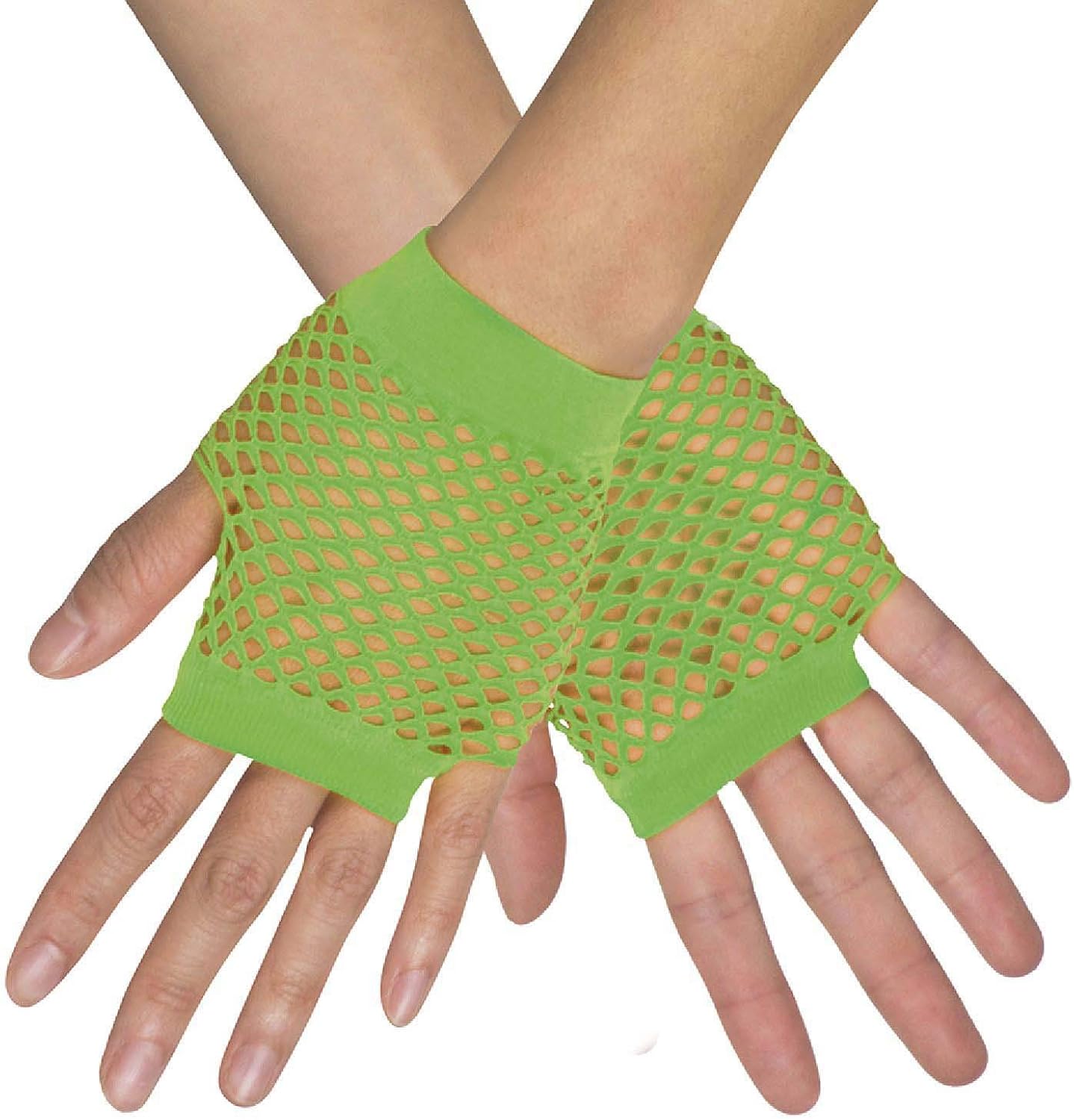 Boland 03054 New York Wrist Mesh Gloves, neon Green, standard size