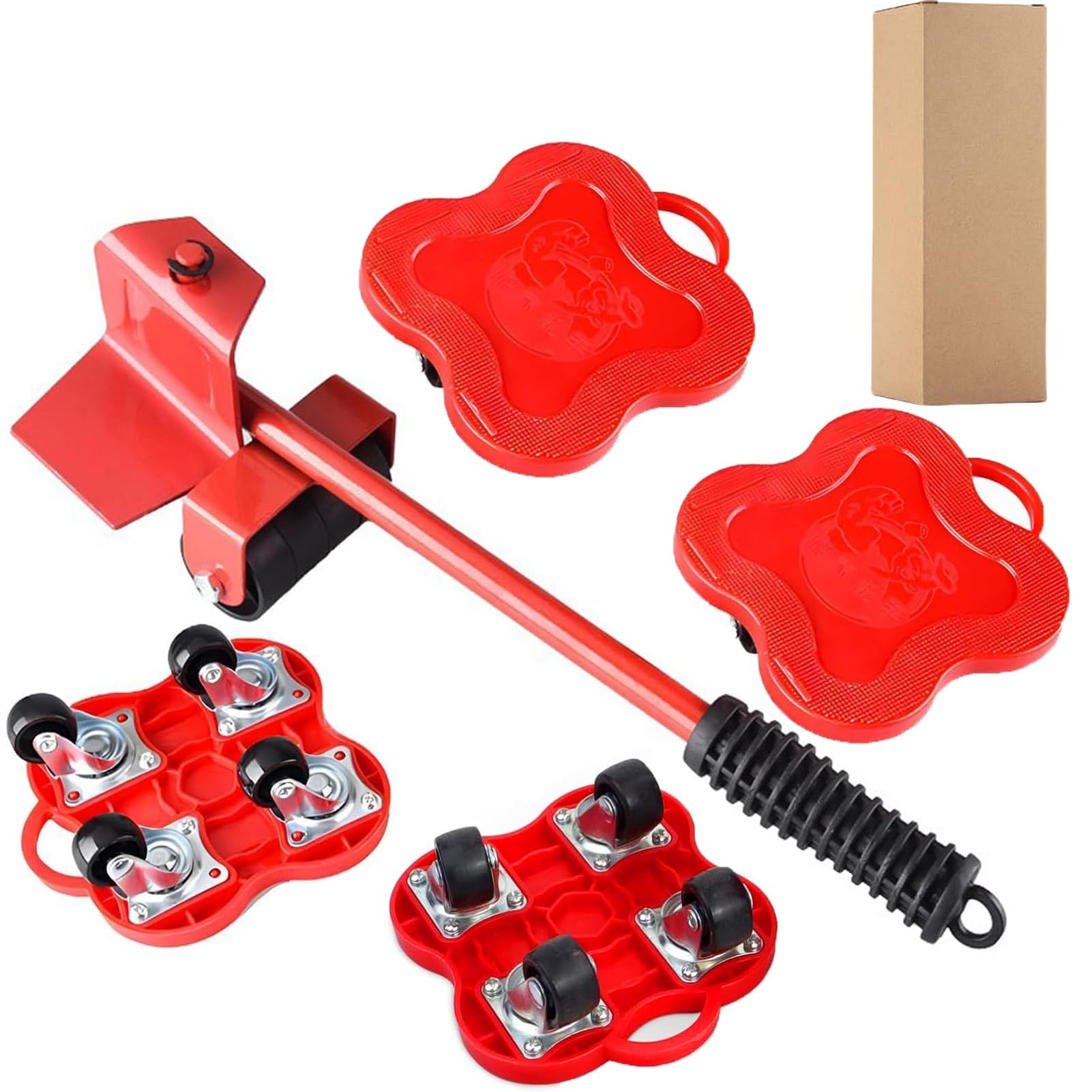 Furniture Moving Wheels, Furniture Lifter with 4 Pack Furniture Sliders Max Up for 400KG 360 Degree Rotatable Pads, Heavy Furniture Sliders for Sofas, Couches and Fridge