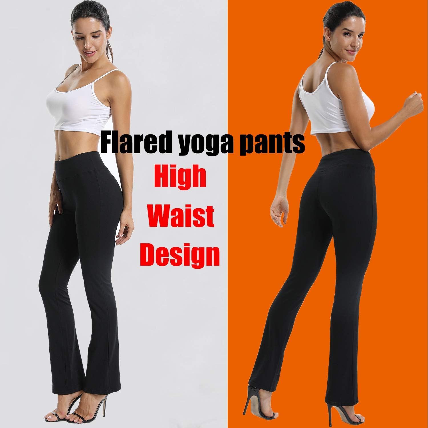 high waisted flare yoga pants