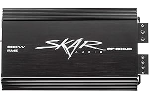 Skar Audio RP-800.1D Monoblock Class D MOSET Amplifier with Remote Subwoofer Level Control, 800W