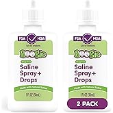 Boogie Baby Saline Nasal Spray and Drops, Allergy Relief, Nasal Spray Decongestant, FSA/HSA Eligible, Made with Natural Salin