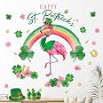 Rotumaty 14 Sheets St. Patrick’s Day Wall Stickers - Large Shamrock Decals Set (108 Pcs) For Home, School & Office Party Decor - View #2