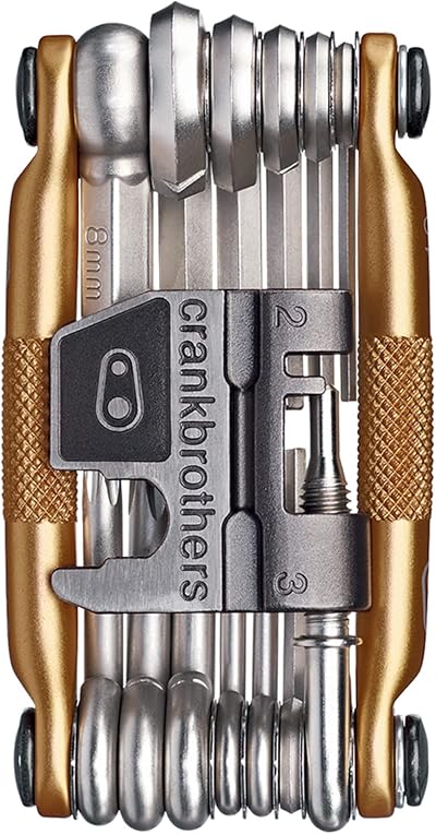 Crankbrothers Multi-19 Tool Bike Tools Aluminium Case Gold 175g 89x45x19mm