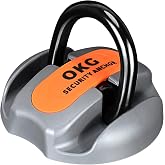 OKG Heavy Duty Security Ground Anchor, 9/16" (14mm) Thick Hardened Steel Swing Shackle - Ideal for Bicycle Anchor, Motorcycle Anchor, E-Bike Anchor, Generator Anchor Lock - Permanent Anchor Point