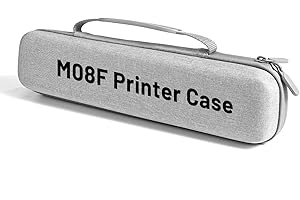 Omezizy M08F Portable Printer Case - Sturdy EVA Travel Bag, Compatible with Multiple Printers, Lightweight