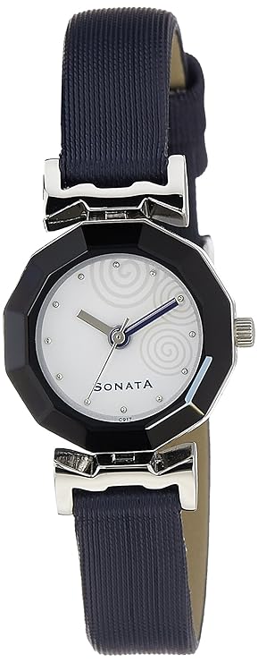 Sonata Yuva Analog White Dial Women's Watch -NH8943SL02C