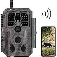 GardePro E8 WiFi Trail Camera (Non Celluar), 64MP 1296p Game Cameras with 100ft Night Vision, Fast 0.1s Motion Activated, Wat