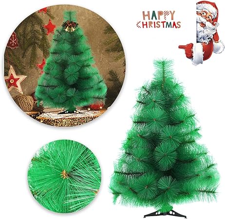 Albero Di Natale 60 Cm.Hengmei 60cm Albero Di Natale Artificiale Pvc Ago Di Pino Verde Decorazione Di Natale Incl Supporto In Plastica Amazon It Casa E Cucina