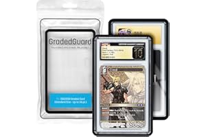 GRADEDGUARD Graded Card Case for Standard CGC Slab Case | Multiple Colors | Soft Touch Matte Finish | Stackable | Made to Fit CGC | Solid TPU and PC Design. (Black)
