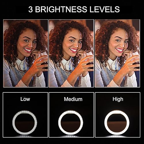 Selfie Ring Light,HONGDAYI Clip-on Selfie Light for Phone Camera