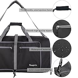 Woogwin Travel Duffel Bag Large Foldable Waterproof