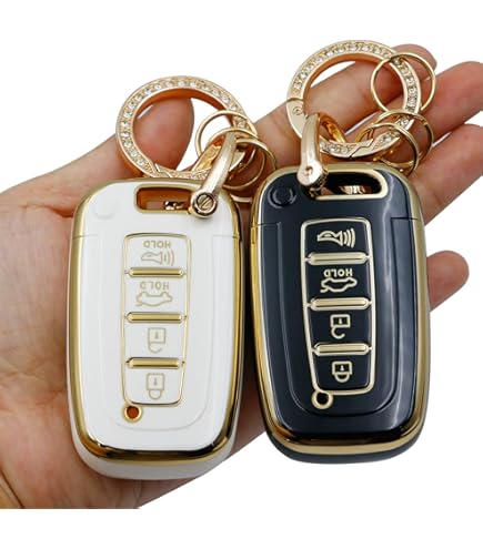 Super Leather Smart Car Key Fob Case Cover For Hyundai Sonata For KIA Optima - Foto 3