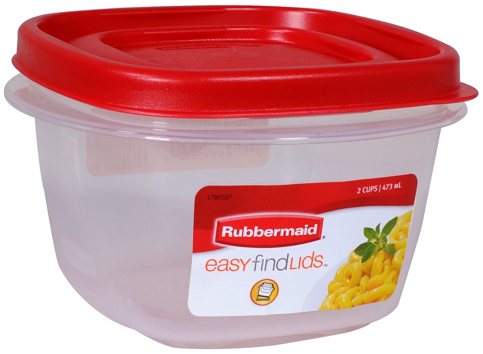 Photo 1 of Rubbermaid 7J60 Easy Find Lid Square 2-Cup Food Storage (Pack of 8 Containers)