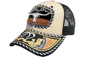 TOPACC Western Trucker Hat for Men Women Vintage Cowboy Country Hats Cute Baseball Cap for Western Outfit
