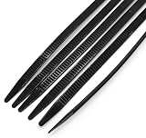Tuokay Black Nylon Zip Ties 69CM x 1.1CM 90KG Tensile Strength Double Locking view 6