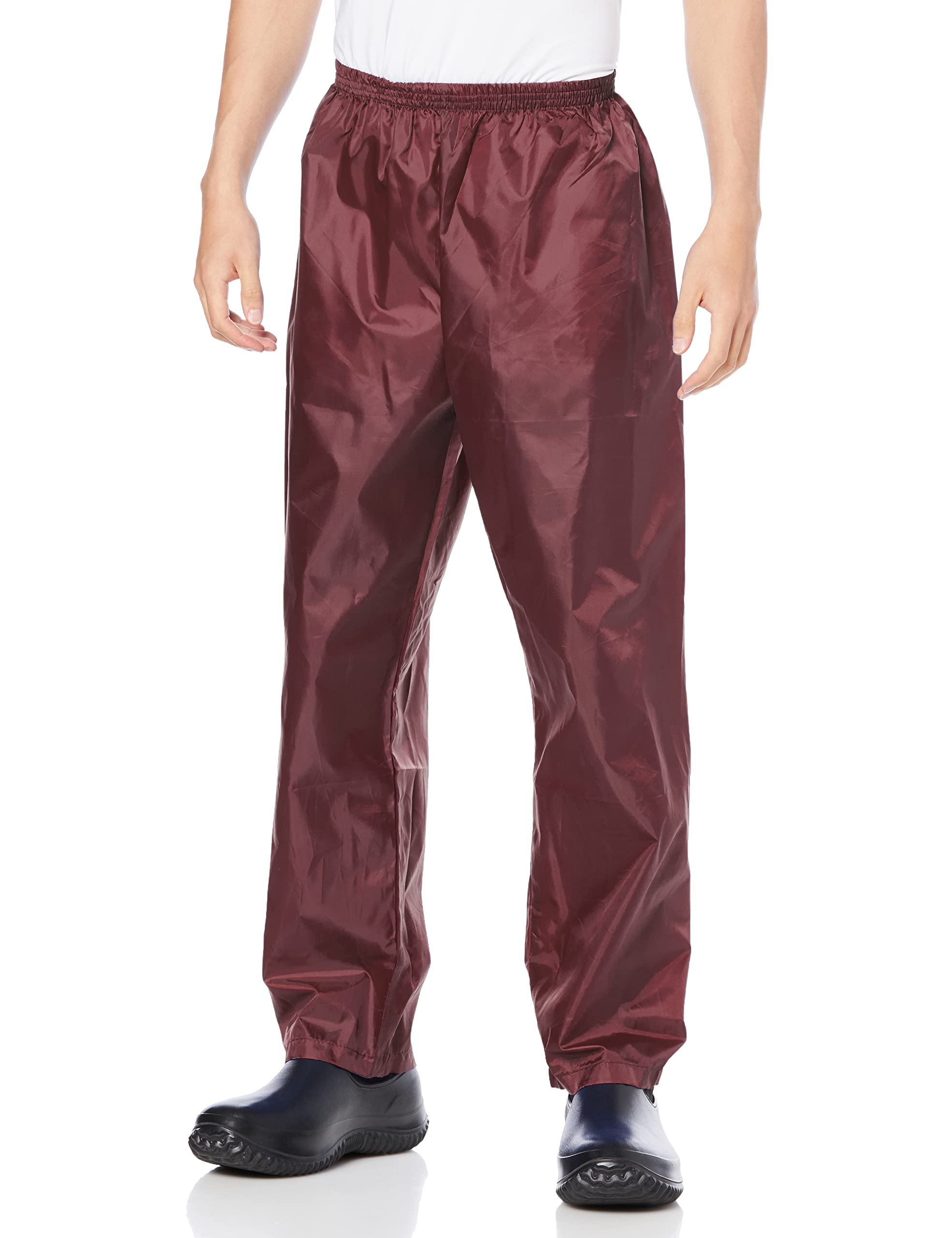 [カジメイク] 防風 撥水パンツ 軽作業 汚れよけ ポリエステルパンツ エンジ 3L商品画像