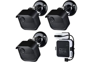 GOHONOR All New Blink Outdoor Camera Mount Bracket Compatible with Blink Outdoor 4th Gen Camera,Weatherproof Protective Housing and 360 Degree Adjustable Mount (Blink Camera Not Include) 3PACK