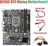 Dasertoe B250C Mini Motherboard 12 GPU PCIe USB3.0 LGA1151 DDR4 Mining view 3