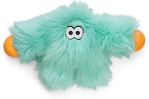 WEST PAW Rowdies Helga Durable Plush Dog Toy with Reinforced Seams Chew Resistant HardyTex Fabric and Interactive Squeaker for Safe Indoor and Outdoor Playtime Bundle for Dogs - Seafoam