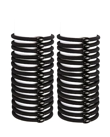 Amazon Com Hair Ties Black Hair Elastics Hair Brands Strong