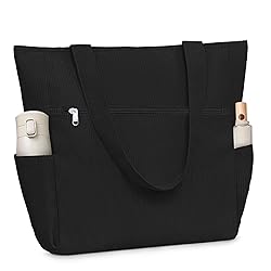 Buringer Corduroy Tote Bag for Women Large Shoulder