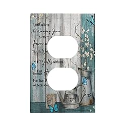 Vintage Teal Butterfly Inspirational Quotes Wood