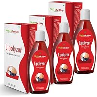 Nutroactive Lipolyzer Fat Burning Oil - 225 Ml (Pack Of 3)