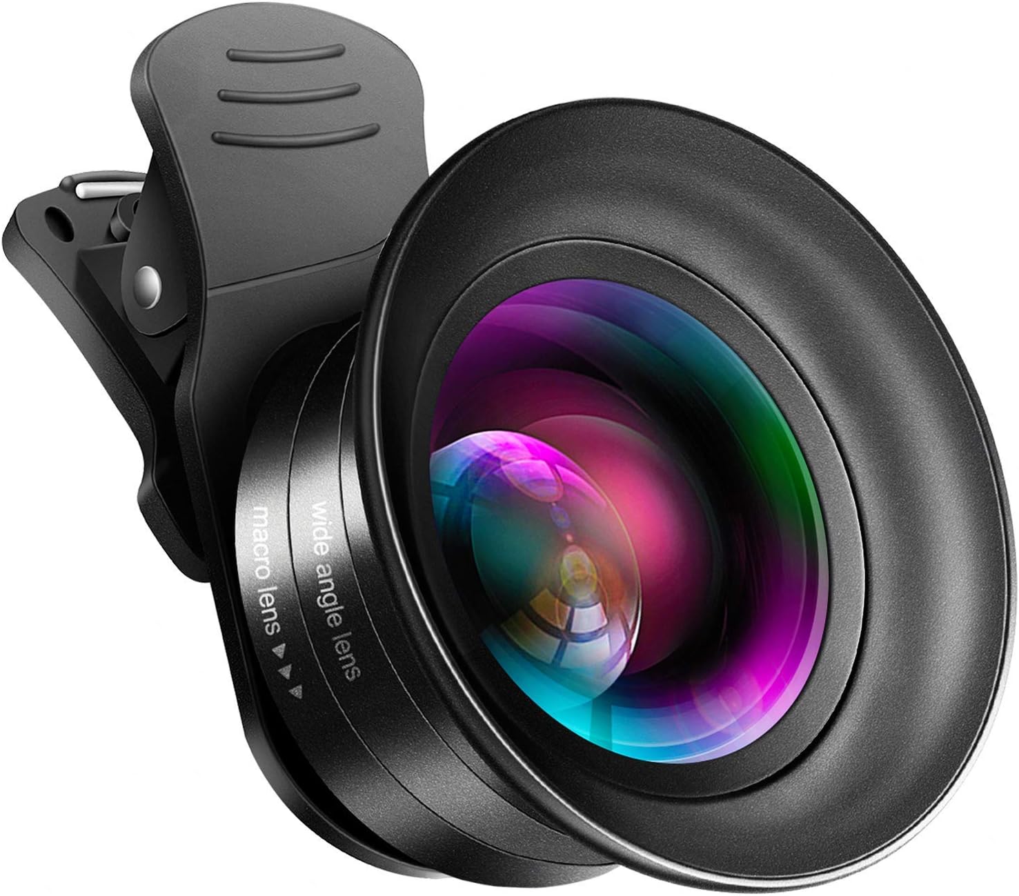 Cell Phone Camera Lens Kit – VIEWOW 4K HD 7 Optical Glasses 15X Macro 0.45X Wide Angle Phone Lens Kit with LED Light and Travel Case, Compatible with iPhone Samsung Pixel (0.15X Wide Angle)