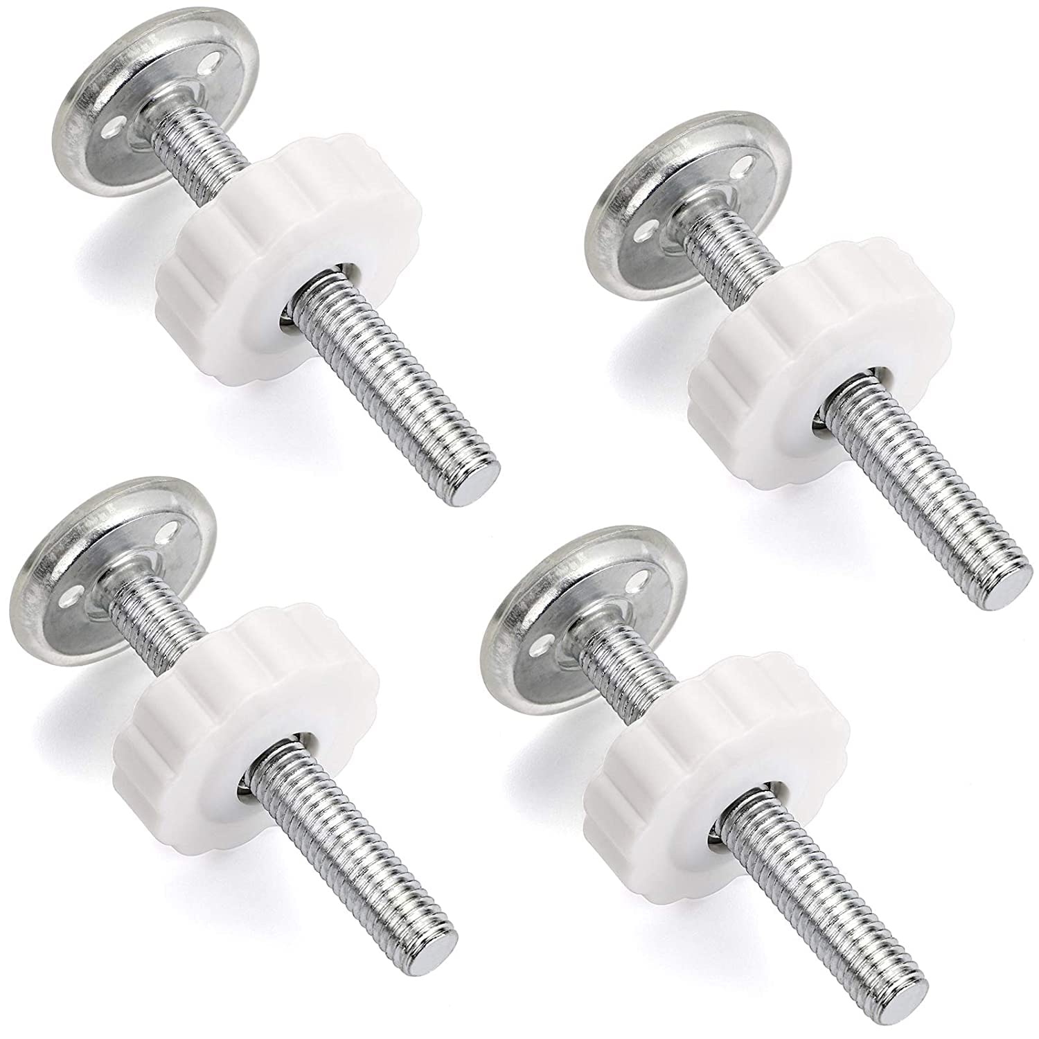 Ertzinla 4 Pack Baby Gate Extra Long M10 (10mm) Spindle Rods Bolts for Pressure Mounted Gates, 10M Screw Extention Bolts Replacement for Baby and Pets Gates