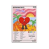 CZOURPVU Bad Bunny Poster Album Cover Latin Music