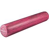 OPTP PRO-Roller Soft Density Foam Roller – Low Density Soft Foam Roller for Physical Therapy, Pilates, Yoga Foam Roll Exercises, and Muscle Recovery - Pink 36" x 6"