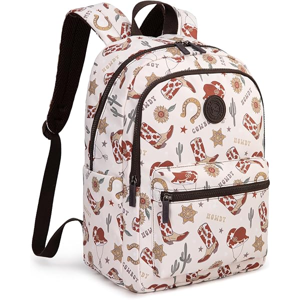 1087 Retro Flowers Stylish Backpack With Adjustable Padded Shoulder Straps Kids main image 4