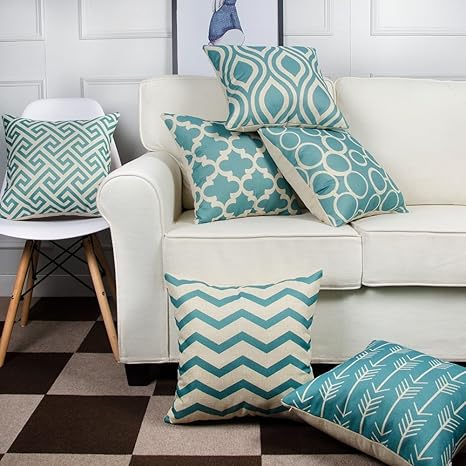 Buy Modern Homes Cotton Designer Decorative Throw Pillow Covers