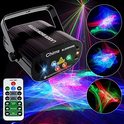 Buy Chims Dj Laser Lights Projector Red Green Blue Aurora Laser With Blue Led Background Lights Decoration Lighting System For Family Party Dj Music Show Disco Club Bar Christmas Rgb Aurora Online