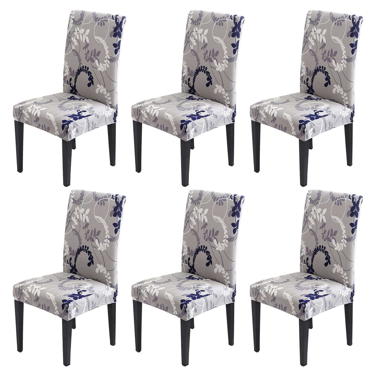 Aisprts Dining Room Chair Covers Slipcovers Set of 6, Stretch Removable Washable Dining Chair Protector Decoration Cover Seat Slipcover for Home, Kitchen, Restaurant, Hotel — image 1
