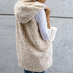 LISTHA Outwear Vest Women Hoodie Waistcoat Sherpa