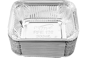 Aluminum Pans 33 Pack Disposable Foil Pans Cookware Great for Baking, Cooking, Grilling, Serving & Lining Steam Table Trays C