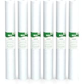 VEGEBE 5 Micron Water Filter 20" x 2.5" Replacement Cartridge, 6-Pack | 20-inch Sediment Pre-Filters for Whole House Water Filtration/Water Softener Systems, Fit for 20-inch Slim Housings