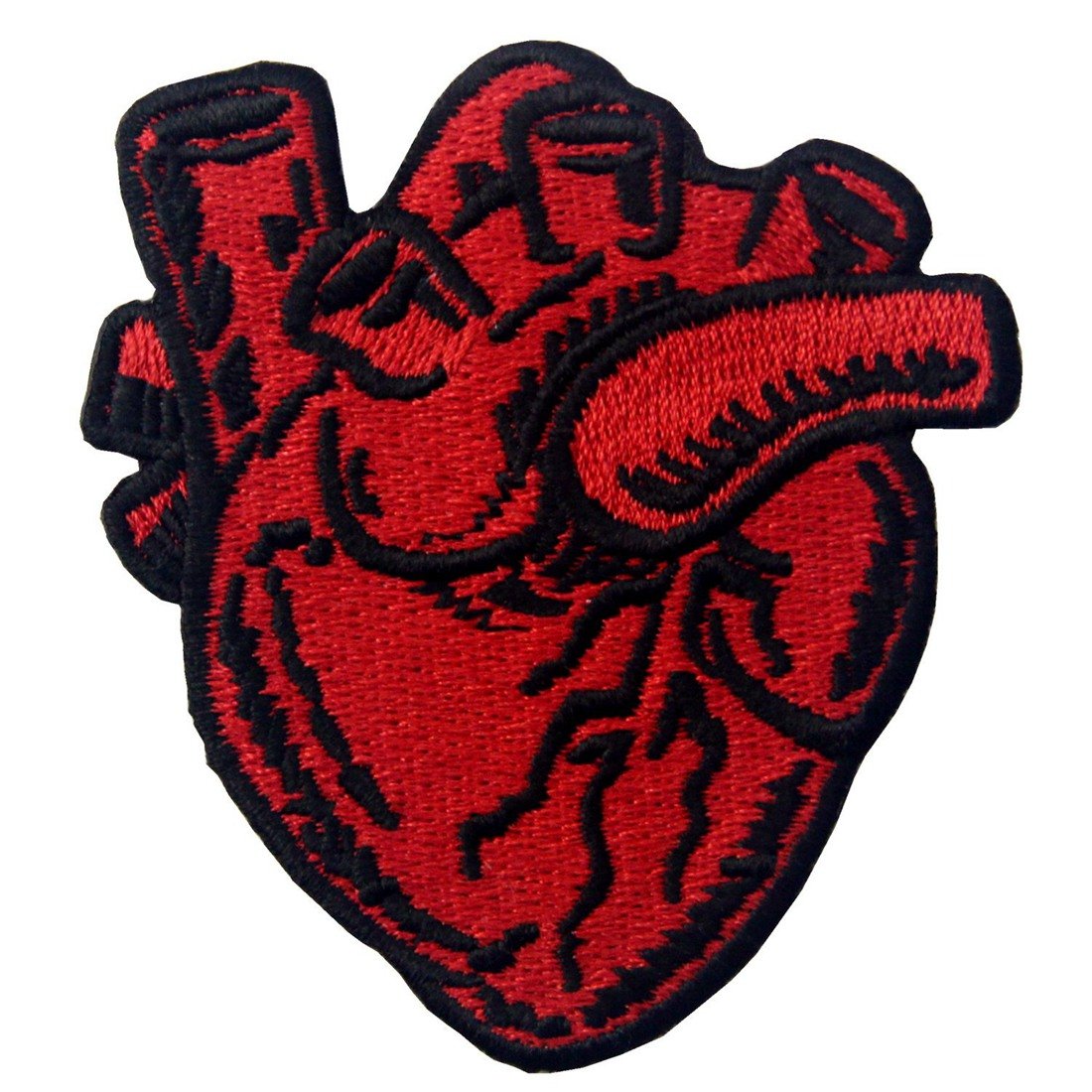 X-Ray Anatomical Heart Embroidered Iron On Sew On Patch