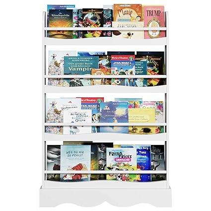 children's book shelf display