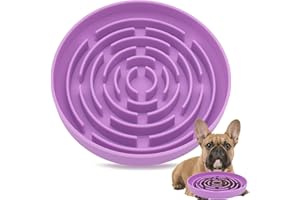 AZYH Slow Feeder Dog Bowls, Interactive Silicone Dog Feeding Bowls for Dogs & Cats, Slow Feeder Non-Slip with Suction Cups, Anti-Choking, Non BPA, Reduces Boredom, Anxiety, Dishwasher Microwave Safe